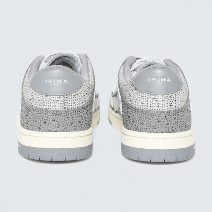AMIRI Crystal Skel Top Low 'Grey/White'