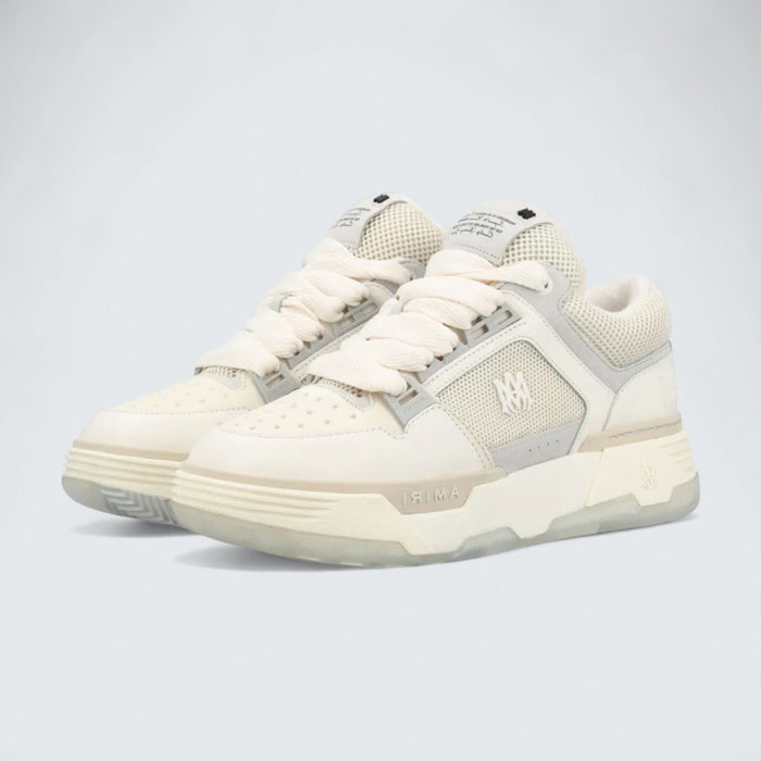 AMIRI MA-1 Panelled Leather 'White/Light Grey/Light Beige'