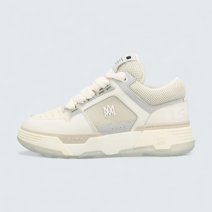 AMIRI MA-1 Panelled Leather 'White/Light Grey/Light Beige'