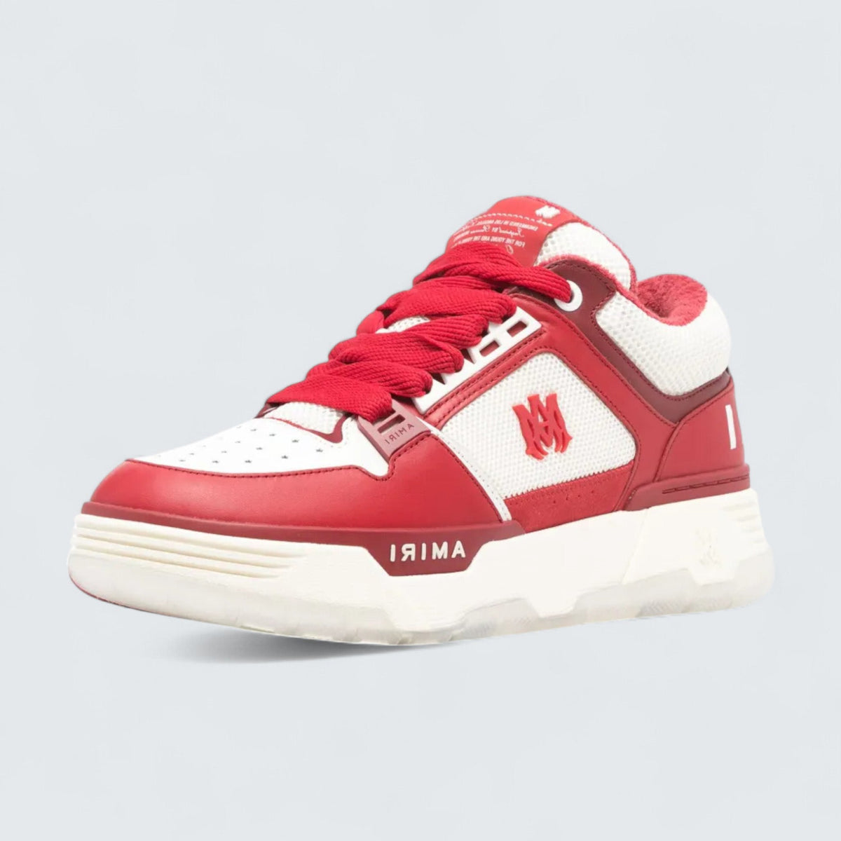 AMIRI MA-1 Panelled Leather 'White/Red'