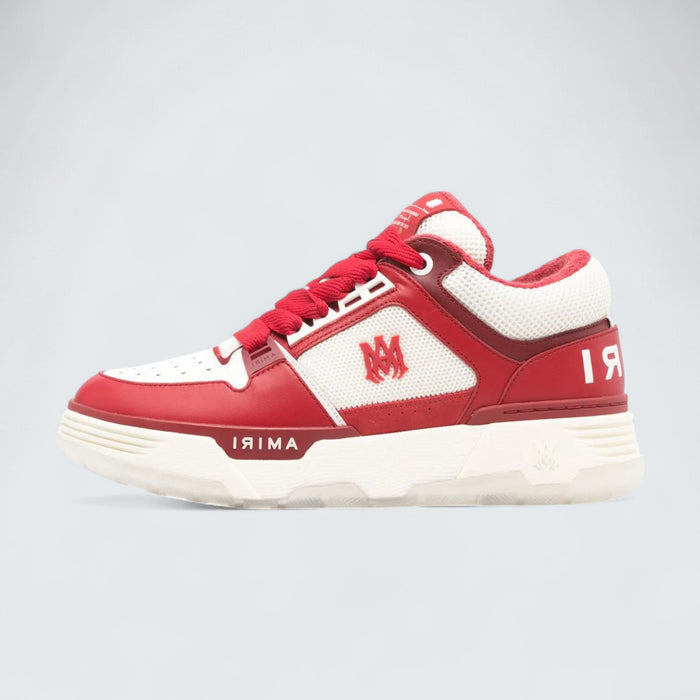 AMIRI MA-1 Panelled Leather 'White/Red'