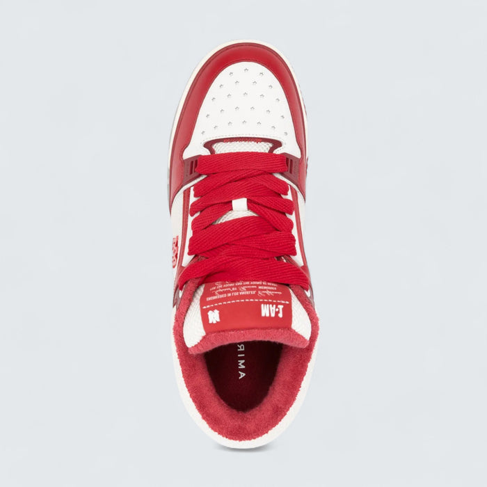 AMIRI MA-1 Panelled Leather 'White/Red'