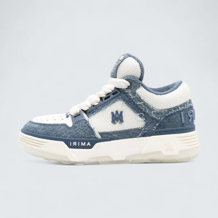 AMIRI MA-1 Panelled Leather 'Jeans Blue/White'