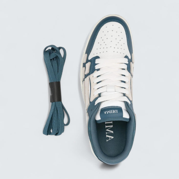 AMIRI Ma Quad Skel Top Low 'Teal Blue/White'