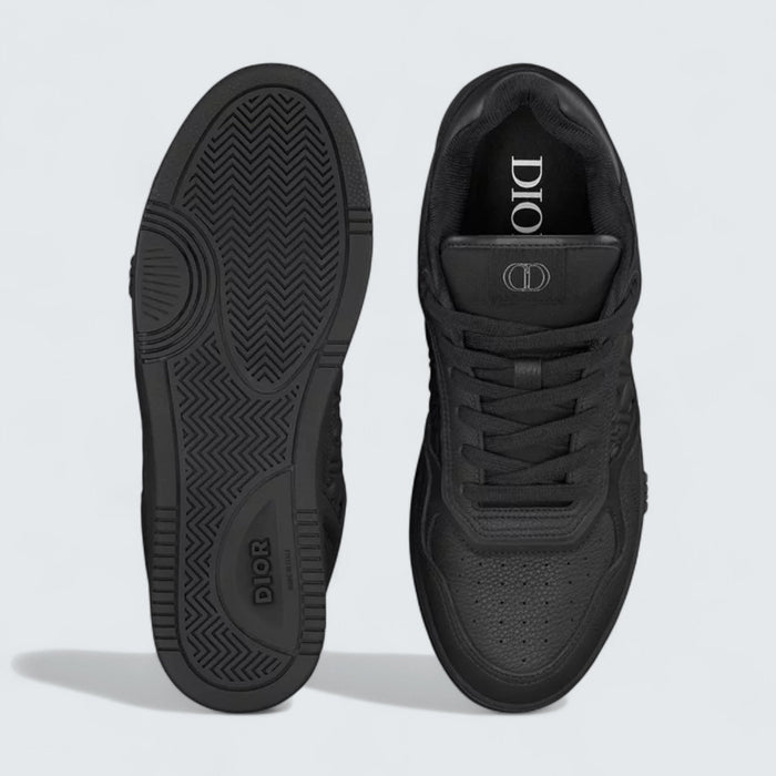 B27 Uptown Low-Top Sneaker 'Black Suede, Black Smooth Calfskin and Black Dior Oblique Jacquard'