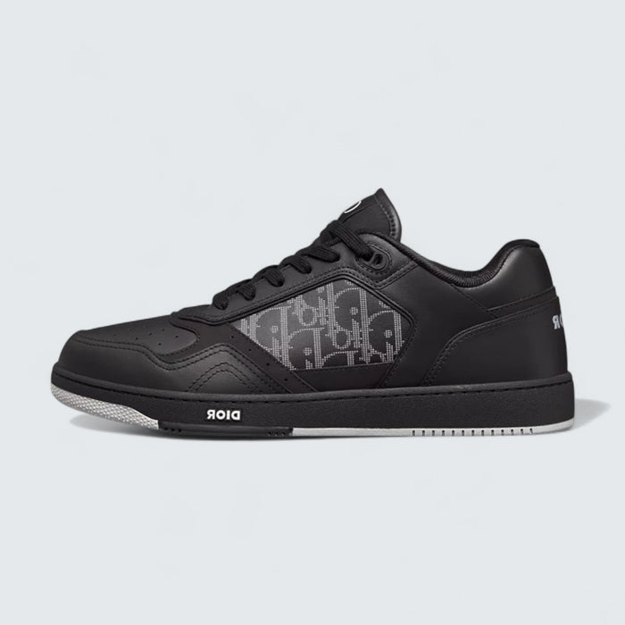 B27 Uptown Low-Top Sneaker 'Black Smooth Calfskin, Black Suede and Black Dior Oblique Galaxy Leather'