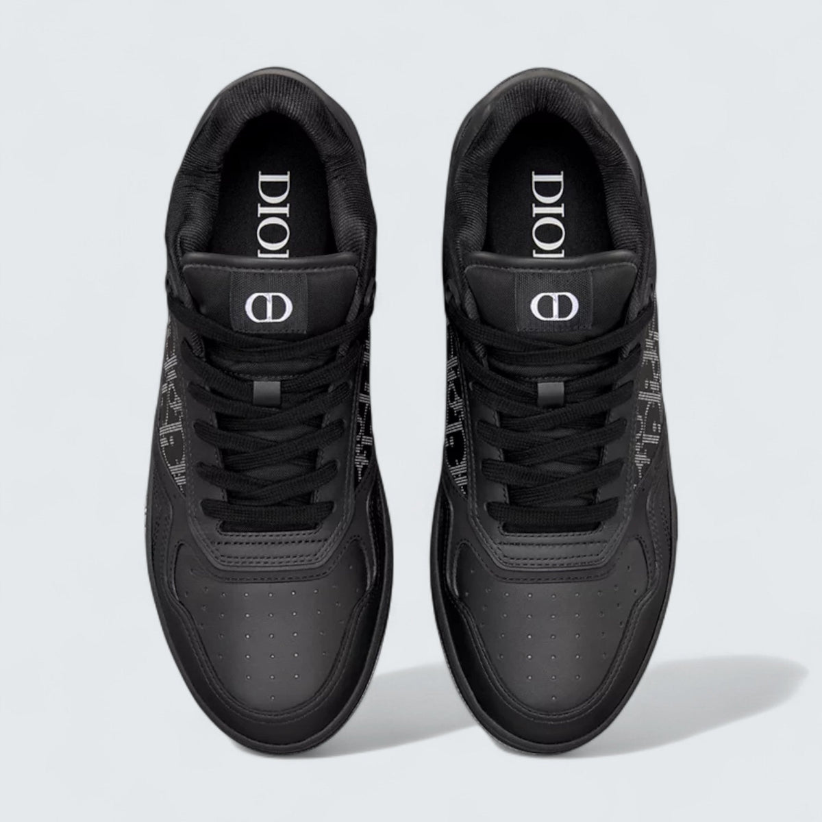 B27 Uptown Low-Top Sneaker 'Black Smooth Calfskin, Black Suede and Black Dior Oblique Galaxy Leather'