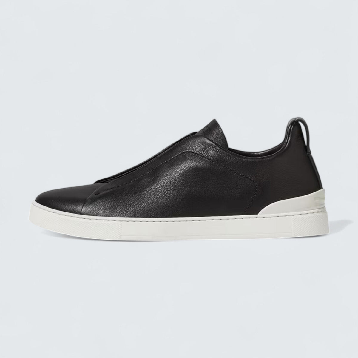 Zegna Black Triple Stitch™ SECONDSKIN Sneakers
