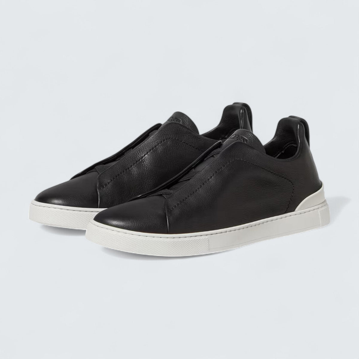 Zegna Black Triple Stitch™ SECONDSKIN Sneakers