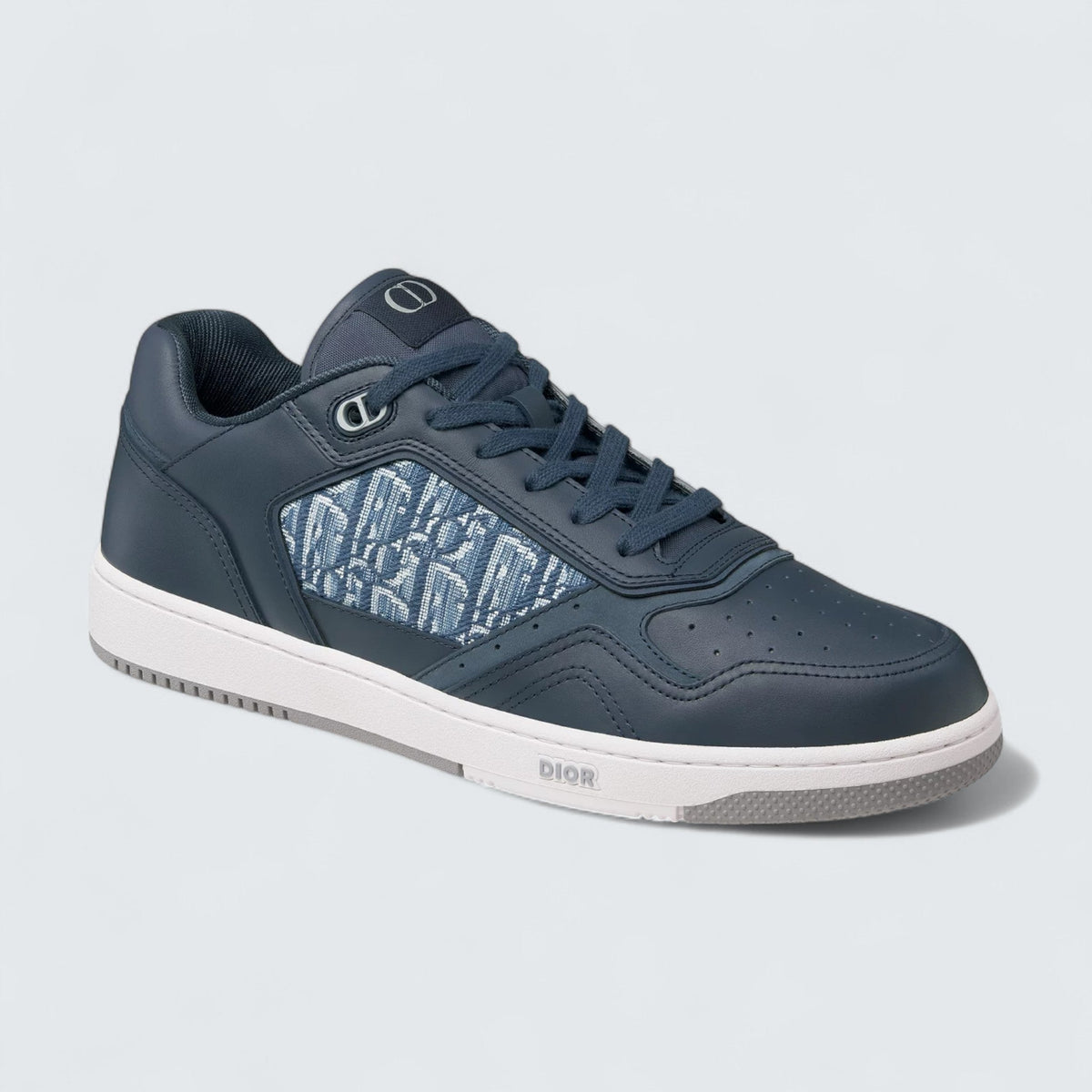 B27 Uptown Low-Top Sneaker 'Blue Smooth Calfskin and Blue Dior Oblique Jacquard'