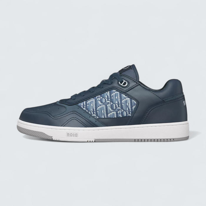 B27 Uptown Low-Top Sneaker 'Blue Smooth Calfskin and Blue Dior Oblique Jacquard'