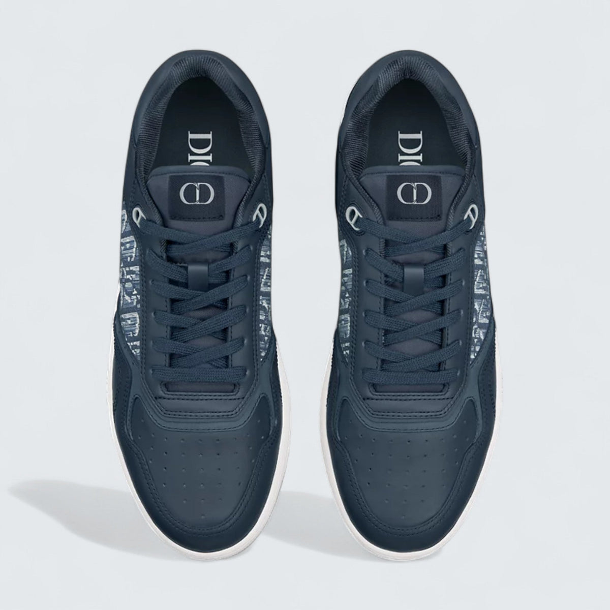 B27 Uptown Low-Top Sneaker 'Blue Smooth Calfskin and Blue Dior Oblique Jacquard'