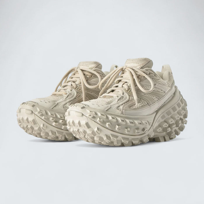Balenciaga Bouncer Sneaker in Beige Mesh and Nylon