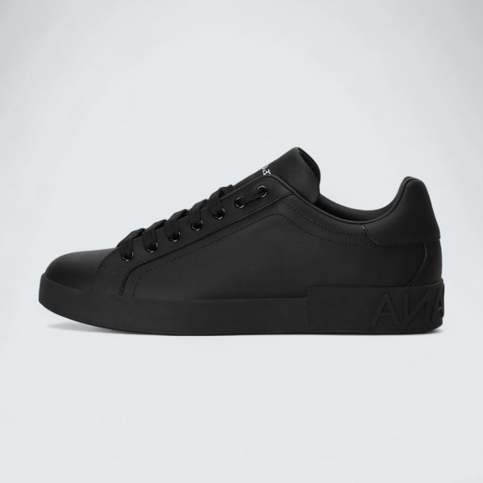Dolce & Gabbana D&G Calfskin Portofino Sneakers 'Black'