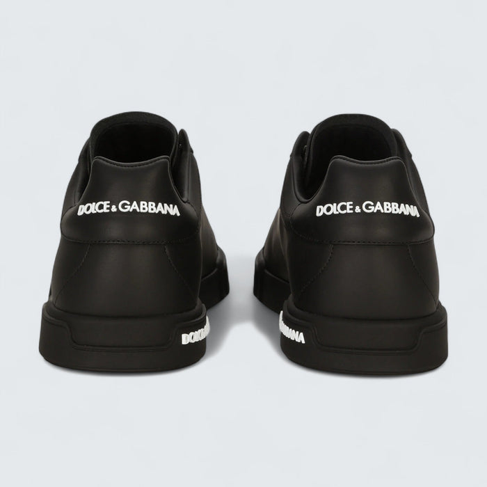Dolce & Gabbana D&G Calfskin Nappa Portofino Sneakers 'Black'