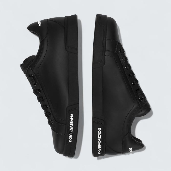 Dolce & Gabbana D&G Calfskin Nappa Portofino Sneakers 'Black'