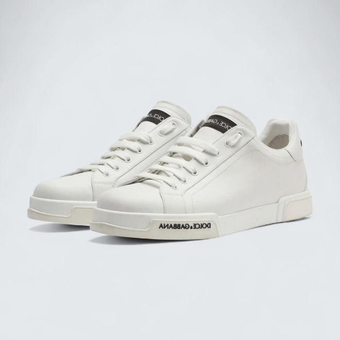 Dolce & Gabbana D&G Calfskin Nappa Portofino Sneakers 'White'