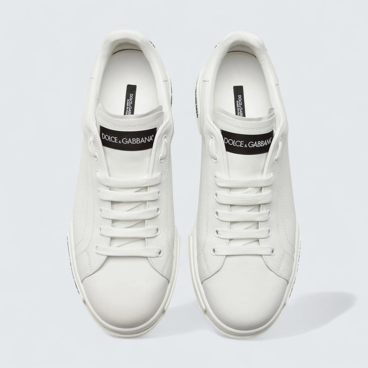 Dolce & Gabbana D&G Calfskin Nappa Portofino Sneakers 'White'