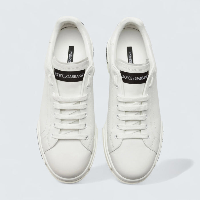 Dolce & Gabbana D&G Calfskin Nappa Portofino Sneakers 'White'