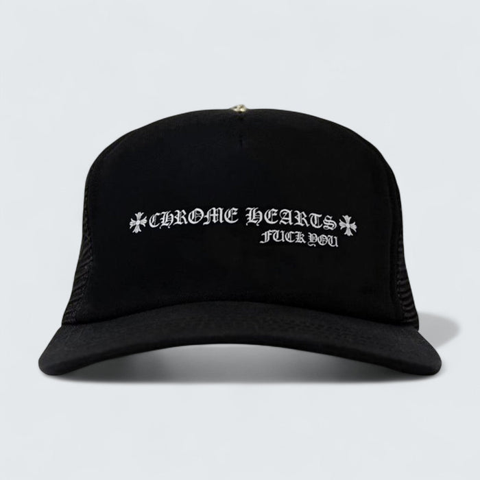 Chrome Hearts Trucker Hat 'F* You Script Black'