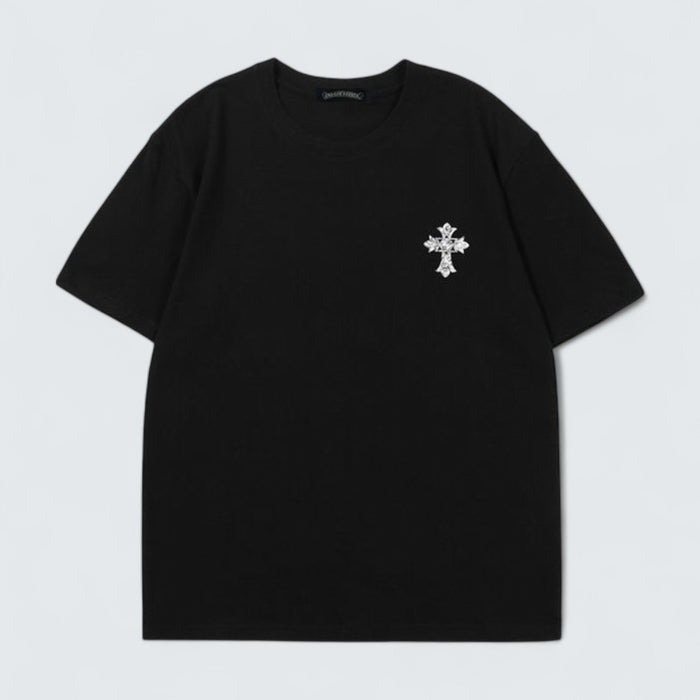 Chrome Hearts Floral Cross Back T-Shirt