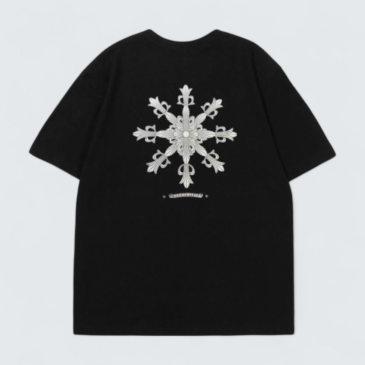 Chrome Hearts Floral Cross Back T-Shirt