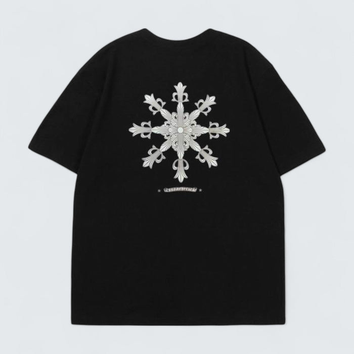 Chrome Hearts Floral Cross Back T-Shirt