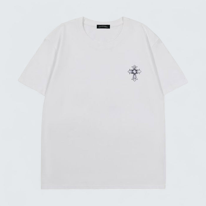 Chrome Hearts Floral Cross Back T-Shirt