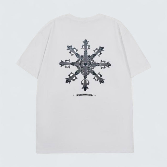 Chrome Hearts Floral Cross Back T-Shirt