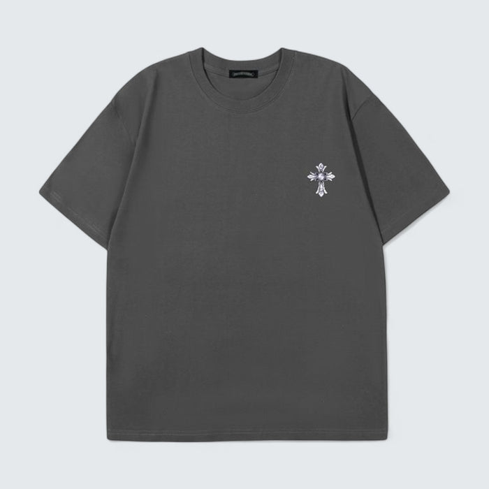 Chrome Hearts Floral Cross Back T-Shirt