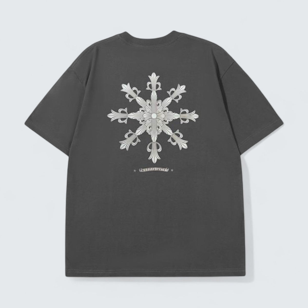Chrome Hearts Floral Cross Back T-Shirt