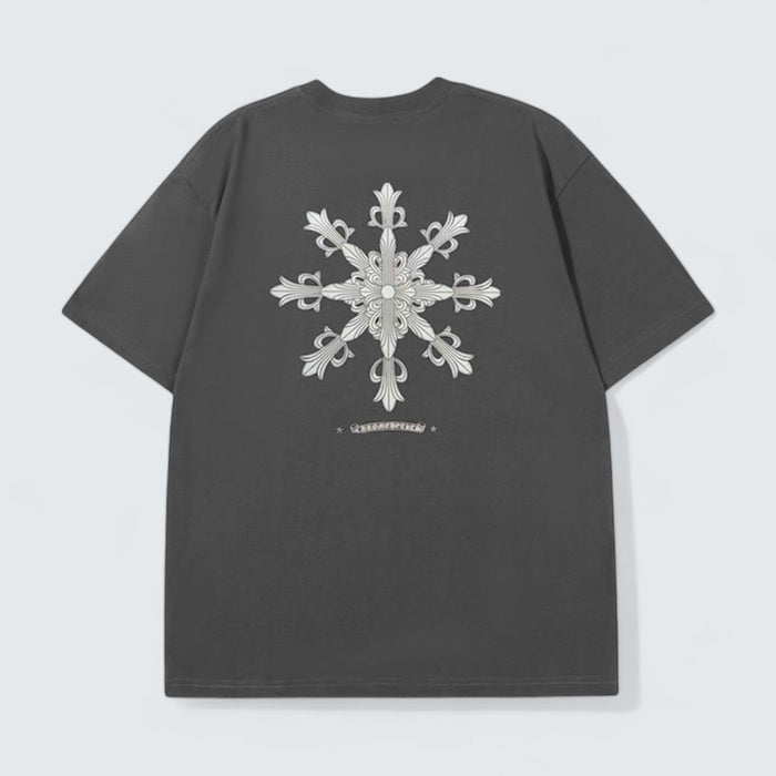 Chrome Hearts Floral Cross Back T-Shirt