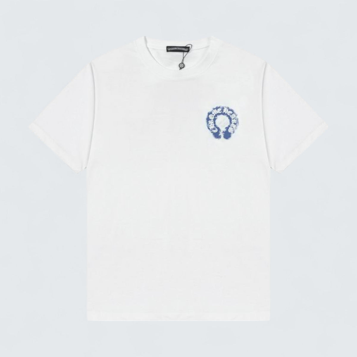 Chrome Hearts Blue Flame Horseshoe T-Shirt
