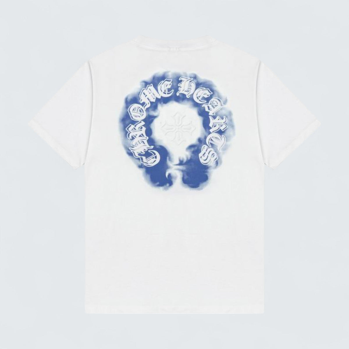 Chrome Hearts Blue Flame Horseshoe T-Shirt