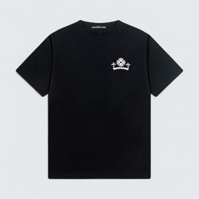 Chrome Hearts Cross & Scroll Logo T-Shirt