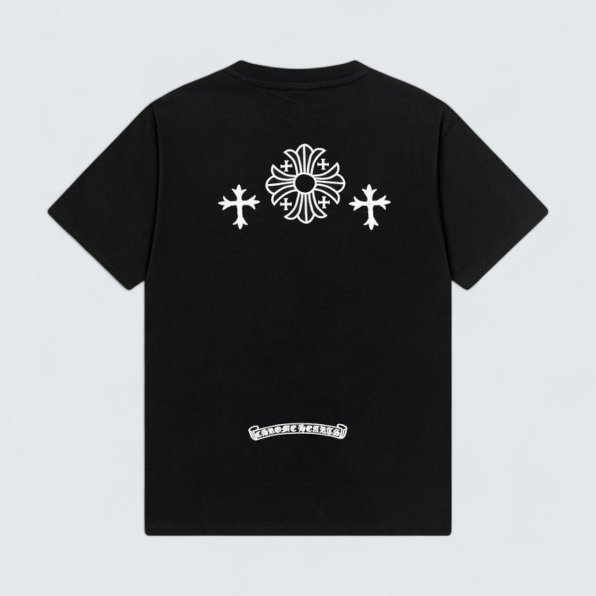 Chrome Hearts Cross & Scroll Logo T-Shirt