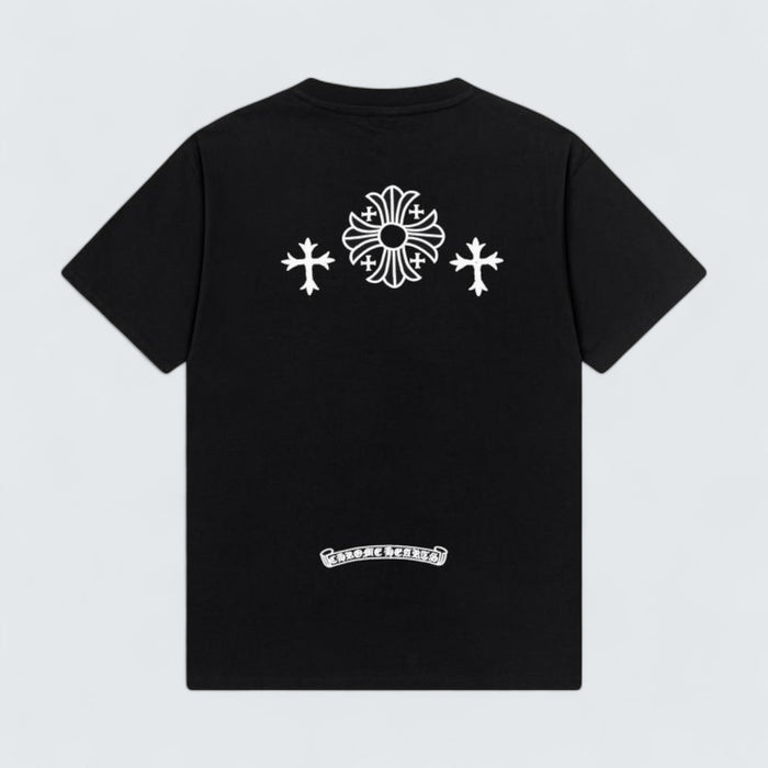 Chrome Hearts Cross & Scroll Logo T-Shirt