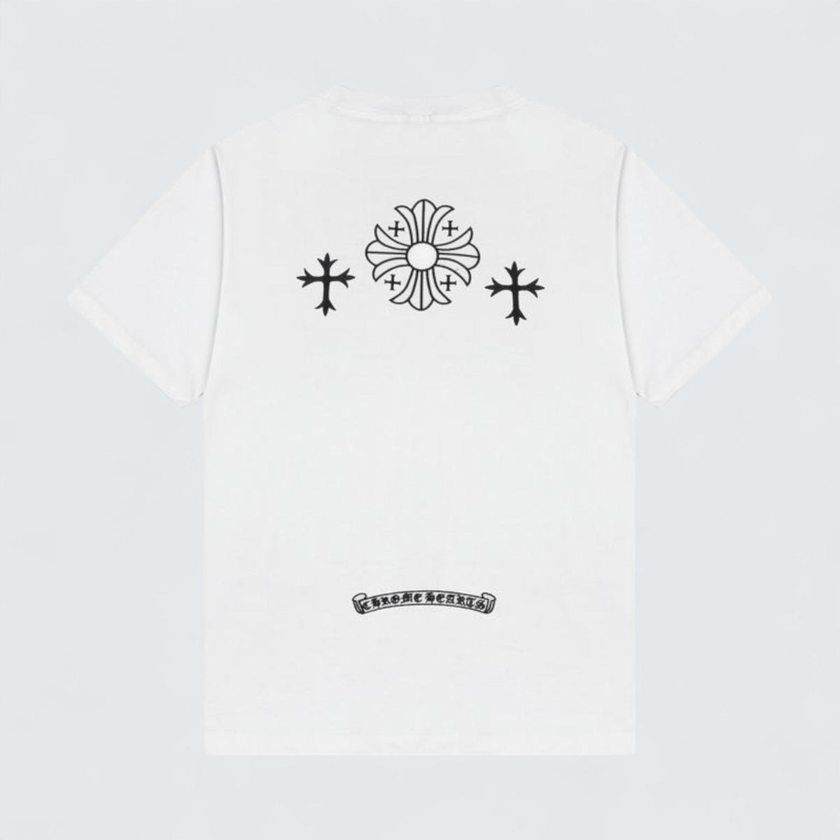 Chrome Hearts Cross & Scroll Logo T-Shirt