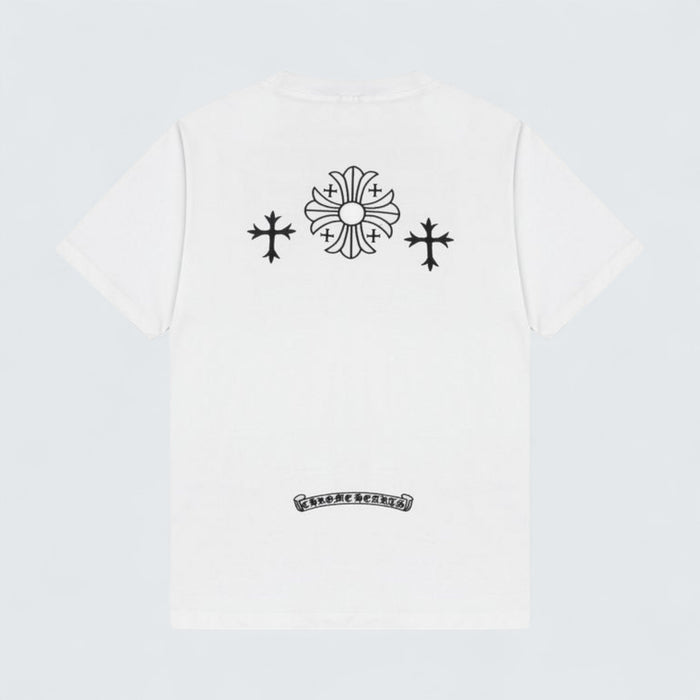 Chrome Hearts Cross & Scroll Logo T-Shirt