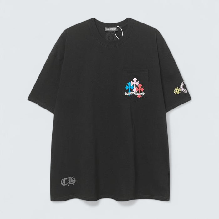 Chrome Hearts Multicolor Cross Pocket T-Shirt