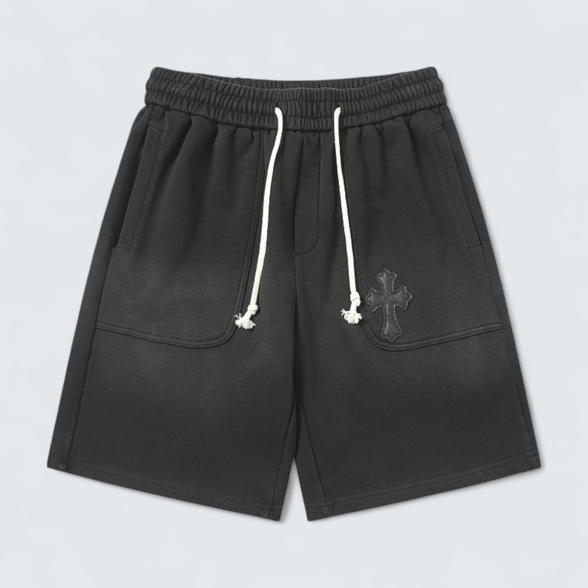 Chrome Hearts Tonal Cross Patch Shorts