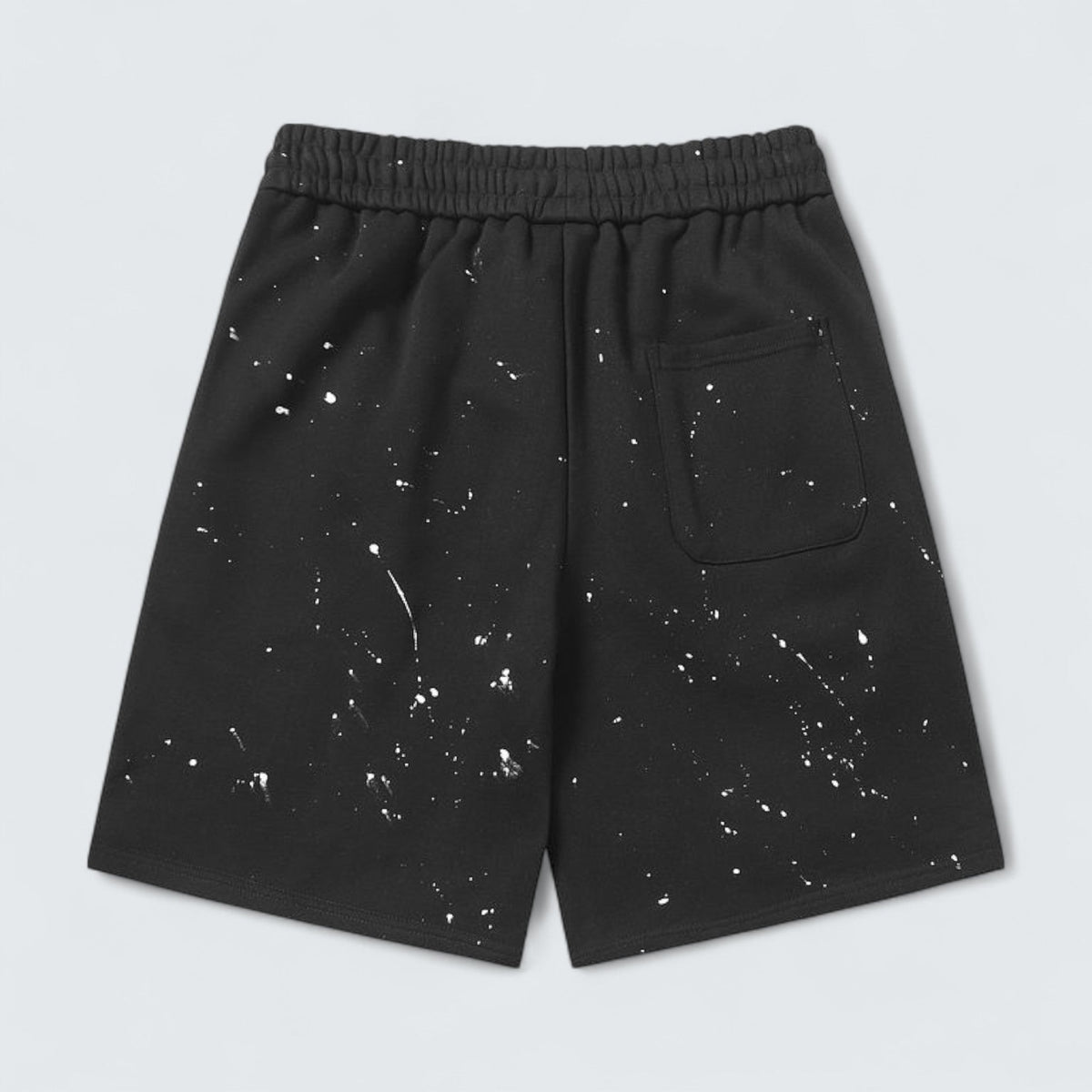 Chrome Hearts Paint-Splatter Cross Patch Shorts