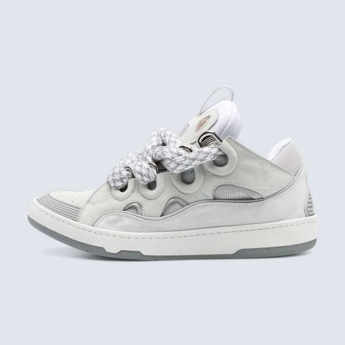Lanvin Leather Curb 3.0 Sneakers 'Light Grey'