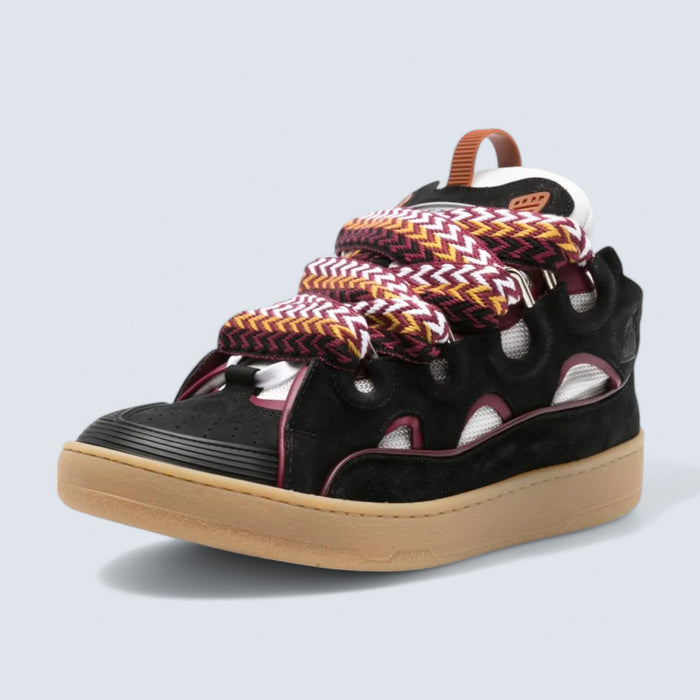 Lanvin Curb Sneakers 'Black/White Multicolor'
