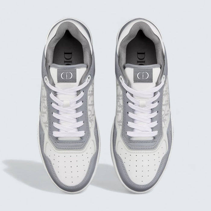 B27 Uptown Low-Top Sneaker 'Dior Gray Smooth Calfskin and White Dior Oblique Galaxy Leather'