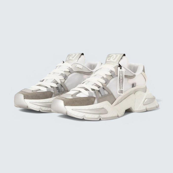 Dolce & Gabbana D&G Airmaster DG-Logo Chunky Sneakers 'White/Grey'