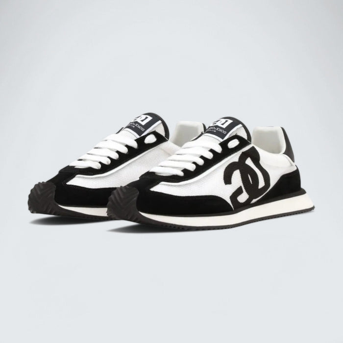 Dolce & Gabbana D&G Cushion Mixed-Material Sneakers 'White/Black'