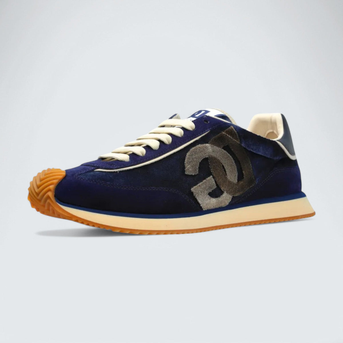 Dolce & Gabbana D&G Cushion Mixed-Material Sneakers 'Navy Blue'