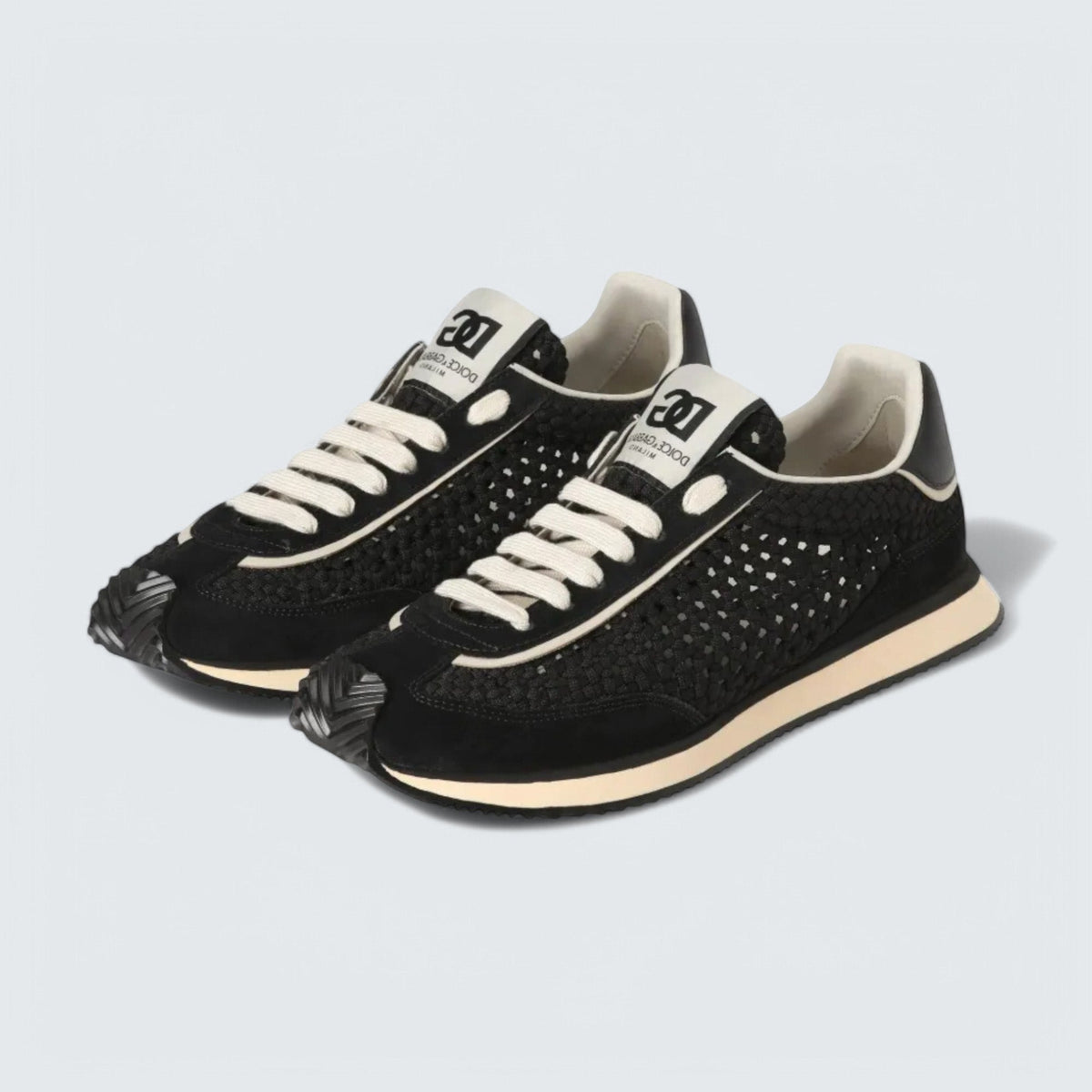 Dolce & Gabbana D&G Interwoven Sneakers 'Black'