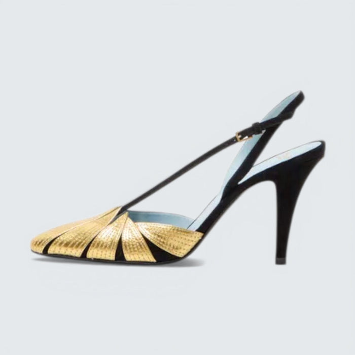 Valentino Foliefoliage Suede Slingback Pump 90Mm